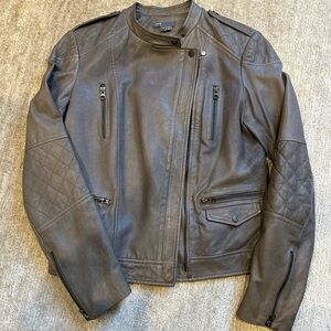 Vince Dark Leather Jacket